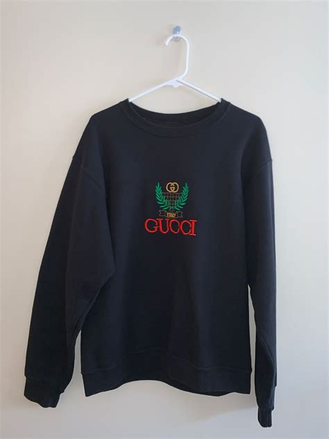 gucci 90s bootleg sweater|bootleg gucci sweatshirt.